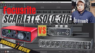 Focusrite  SCARLETT SOLO 3ra VS UPHORIA UM2 UMC404HD🤔 Comparación Preamps  Unboxing amp Review [upl. by Acireed]