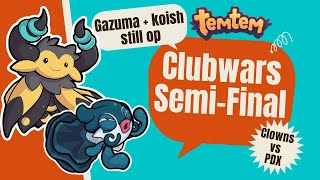 Clowns VS PDX  Temtem Competitive Clubwars Semi Final POV [upl. by Eibrik]