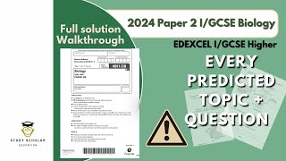 2024 Biology Paper 2 IGCSE Edexcel  Higher  Predicted paper walkthrough [upl. by Eido]