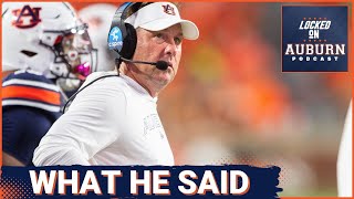 REACTION Hugh Freeze shares good news on the defense praises Hank Brown  Auburn Tigers Podcast [upl. by Mackoff351]