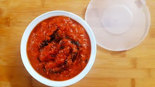 Tomato Pickle  Andhra Style  టమాటా పచ్చడి  Tomato Achaar  Tomato Chutney for Idli Dosa Upma [upl. by Nnaegroeg]