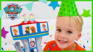 Vlad and Niki PAW Patrol 10th Anniversary Birthday Party  Toy Pretend Play Play For Kids [upl. by Eimmat]