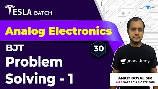 Problems from Analog Electronics  BJT  Lec 30  Analog Electronics  GATE 2021 Exam [upl. by Chappelka]