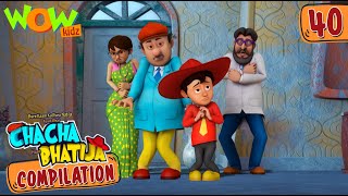 Chacha Bhatija  Compilation 40  Funny Animated Stories  Wow Kidz [upl. by Deb]