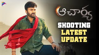 Acharya Movie Shooting Latest Update  Chiranjeevi  Ram Charan  Kajal  Pooja Hegde Siva Koratala [upl. by Imoan635]