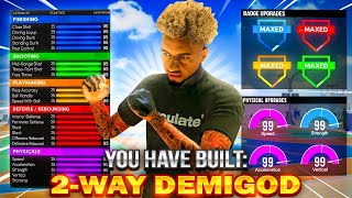 NEW 2WAY SLASHING PLAYMAKER DEMIGOD BUILD on NBA 2K22 THIS BUILD CAN DO EVERYTHING [upl. by Brendon908]