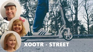 Xootr Street scooter  Unboxing testing amp review with Diana and Linnéa Swedish English captions [upl. by Eri203]