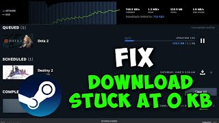 How to Fix Steam Download Stuck At 0 Kb Fixed ✅ [upl. by Plante]