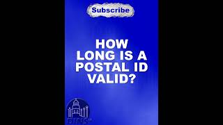 How long is a Postal ID Valid [upl. by Attenyw]