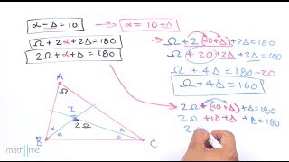 Bisectrices en un triángulo│problema 1 [upl. by Cleave872]