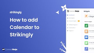 How to add a Calendar to Strikingly [upl. by Ariec349]