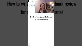 How to Write an Academic Journal Book Review [upl. by Einitsed459]