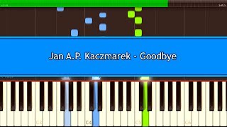 Jan A P Kaczmarek  Goodbye Piano Tutorial Synthesia [upl. by Boorer955]