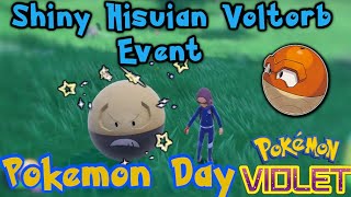 Pokemon event for Shiny Hisuian Voltorb  Pokemon Scarlet and Violet [upl. by Endora]