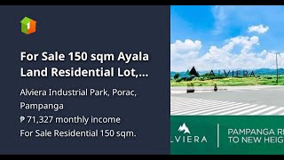 For Sale 150 sqm Ayala Land Residential Lot Vermont Settings Alviera Pampanga [upl. by Schluter]