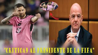 EL PRESIDENTE DE LA FIFA BAJO FUEGO POR FAVORITISMO HACIA MESSI [upl. by Nawek]