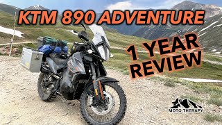 KTM 890 Adventure  1 Year Review [upl. by Nonad]