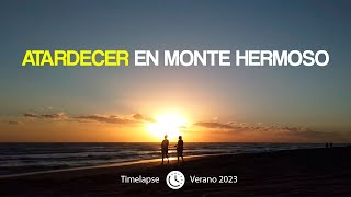 Atardecer en MONTE HERMOSO ☀️ Timelapse 🏖️ Verano 2023 [upl. by Ahsener708]