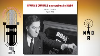 Maurice Duruflé playing the organ at Kloster Steinfeld 1952 [upl. by Eta]