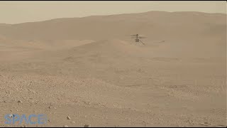 Wow Mars helicopter Ingenuity takes off and spins as Perseverance watches [upl. by Jaworski]