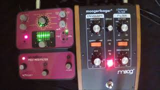 MOOG Low Pass Filter VS Source Audio Pro Poly Mod Filter 2 pole low pass settings [upl. by Auguste]