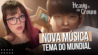 REACT  MÚSICA TEMA DO MUNDIAL 2024 DE LEAGUE OF LEGENDS  HEAVY IS THE CROWN ft LINKIN PARK [upl. by Izzy]