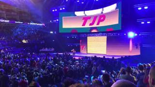 TJP full entrance  WWE RAW Live in O2 London 8 May 2017 [upl. by Notsnorb]