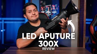 LED Aputure 300x  Review BR [upl. by Anauqahs]