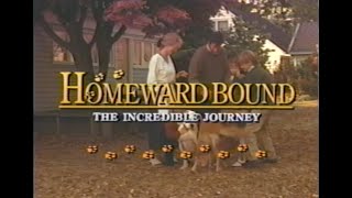 Homeward Bound the Incredible Journey 1993 vhs trailer [upl. by Elene]