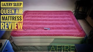 Lazery Sleep Air Mattress Queen Size Review [upl. by Attenov]