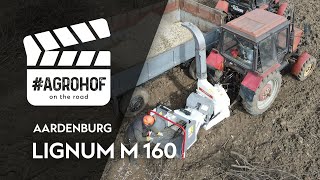 Acacia woodchipping with Aardenburg Lignum M 160 │ 2x Belarus MTZ │Agrohof [upl. by Baese]