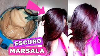 CABELO MARSALA ESCURO SUPER BRILHANTE COM KOSTUME KOLOR PASSO A PASSO [upl. by Neila432]