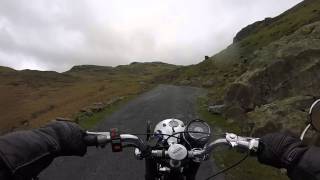 The Wrynose Pass Cumbria on a 1959 Triumph 5TA [upl. by Hepsoj]