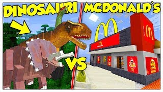 I DINOSAURI ATTACCANO IL NOSTRO MCDONALDS  Minecraft ITA [upl. by Elspet387]