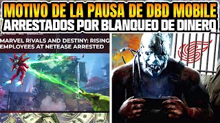 EL MOTIVO DE LA quotPAUSAquot DE DBD MOBILE HAN SIDO ARRESTADOS POR BLANQUEO DE DINERO  Dead by Daylight [upl. by Joshi136]