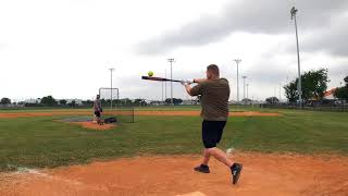 Hitting the Anderson Wraith USSSA 240 Slowpitch Softball Bat [upl. by Eecyak393]