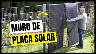 PLACA SOLAR INSTALADA NA VERTICAL VALE A PENA [upl. by Dnalyk]