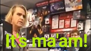 Misgendered transgender person gets furious in a GameStop shop [upl. by Wenz682]