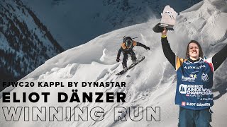 Winning Run 2020 Freeride Junior World Championship Kappl by Dynastar SNOW M  Eliot Dänzer SUI [upl. by Eerolam]