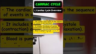 CARDIAC CYCLE🫀🫰🏻🤩 shorts nursing mbbs [upl. by Quirk404]