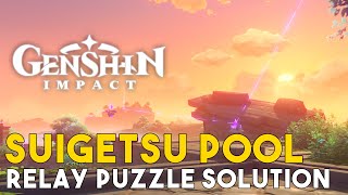 Genshin Impact Suigetsu Pool Electro Relay Puzzle Solution [upl. by Mungo986]