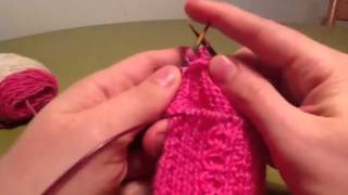 Short Row Heel using shadow wraps  Part II [upl. by Adamo]