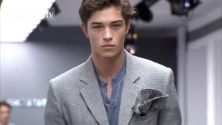 Francisco Lachowski  Ermanno Scervino Show  Milan Mens Fashion Week Spring 2012  FashionTV  FTV [upl. by Ahsats]