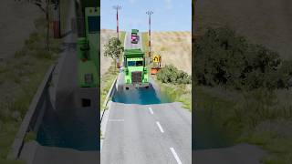 Garbage trucks vs giant pit part784 shortvideo beamngdrive shorts india truck usa garbage [upl. by Aznecniv]