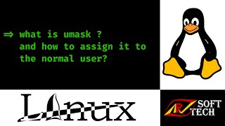 What is umask and how to assign it to the user  Linux Tutorial  ARV SoftTech [upl. by Symon]