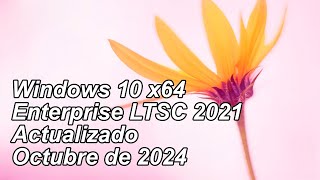 Windows🪟10 Enterprise 21H2 LTSC 2021 x64 compilación 190445011 actualizado octubre de 2024 [upl. by Yanarp]