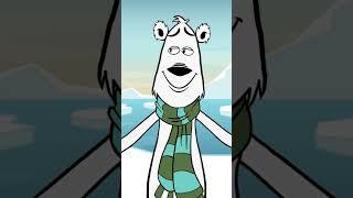 What the little polar bear likes to play❄️🐻‍❄️ funnyanimals cartoon polarbear shorts wildlife [upl. by Bilicki]