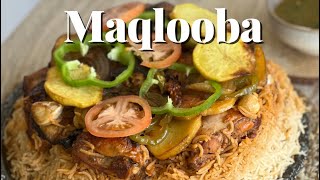 Maqlooba  Upside down rice  Maklooba  Maqluba Shabosphere [upl. by Areivax]