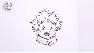 How to draw Chibi Yuji Itadori  Jujutsu Kaisen Easy Drawing [upl. by Ramar650]