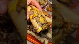 Trying the Best New Cheesesteak in NYC🤯🔥 cheesesteak [upl. by Willumsen]